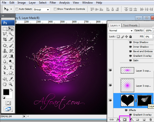 Valentine's Day Photoshop ideas. Shiny heart on the dark background, Retro car, clouds, paint splashes, Talbot-Lago T-150 CSS, car wallpaper